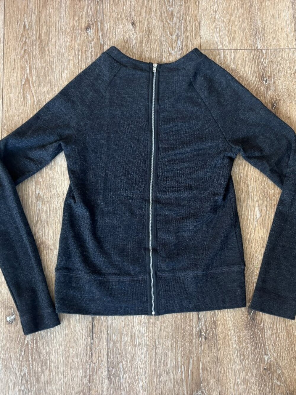 Gray Sweater - Back Zip - Picture 6 of 6